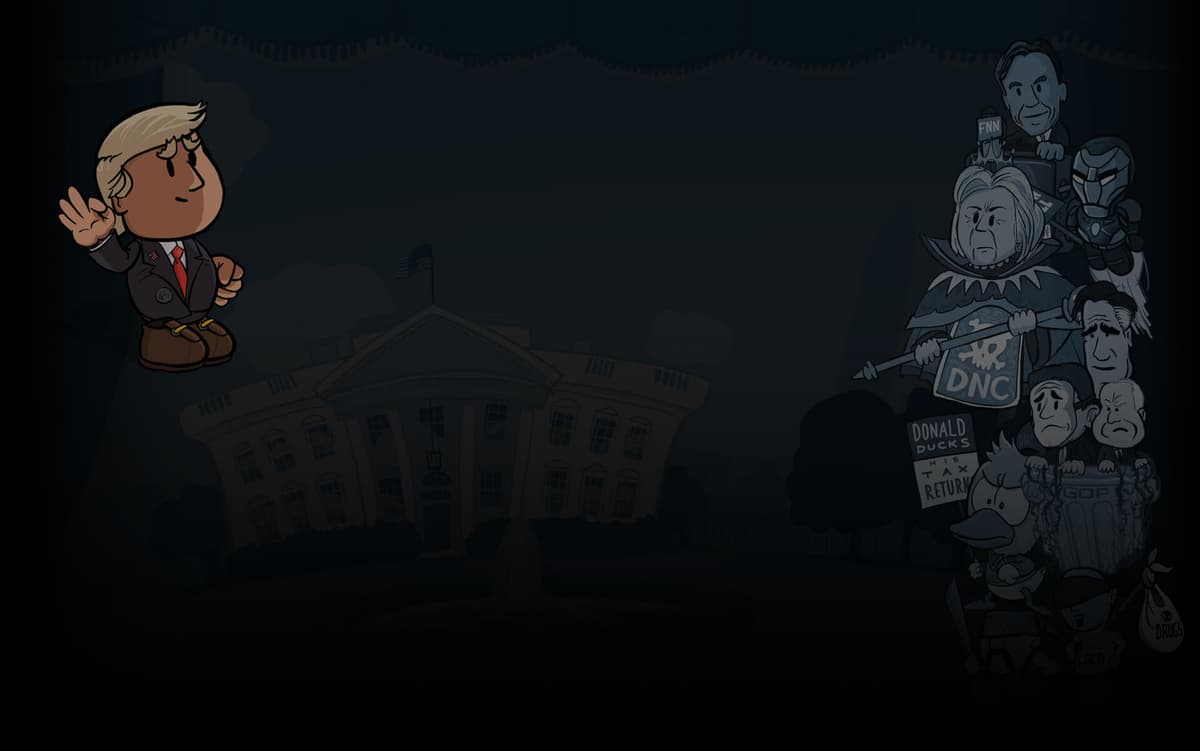 Super POTUS Trump Background