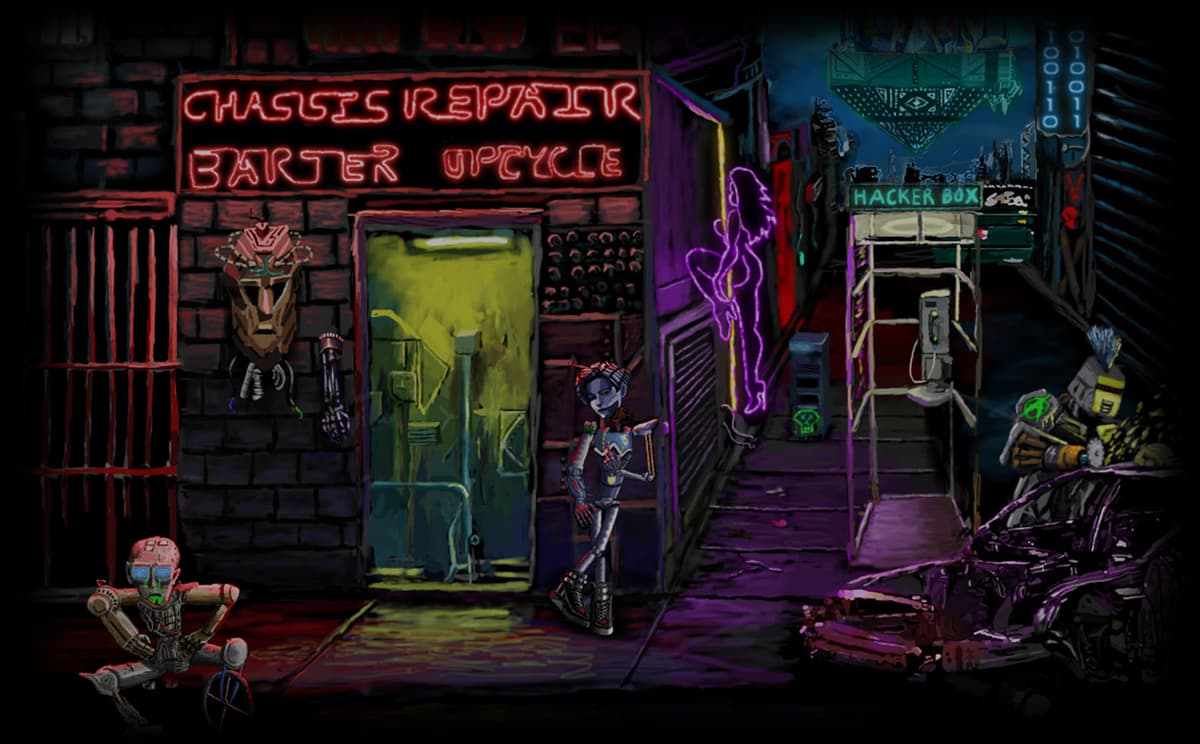 Neofeud Arcade Background