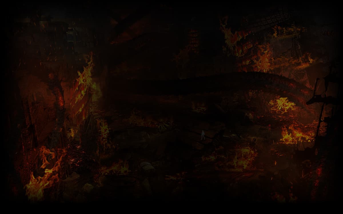 City of Falling Flame Background