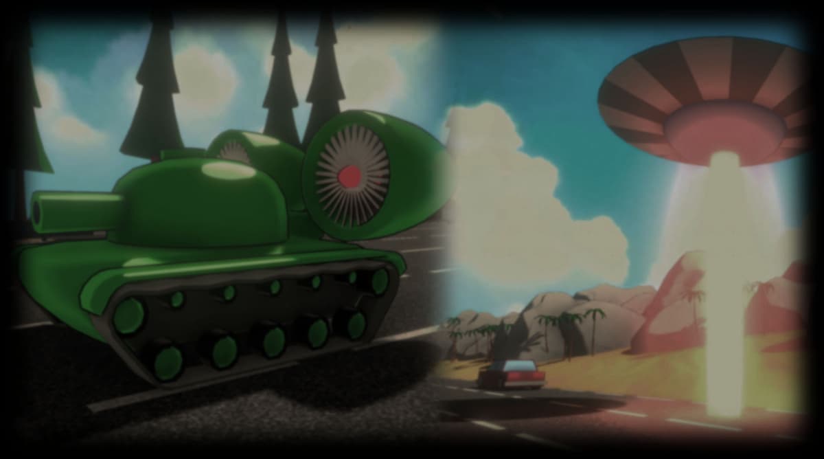Tank and UFO