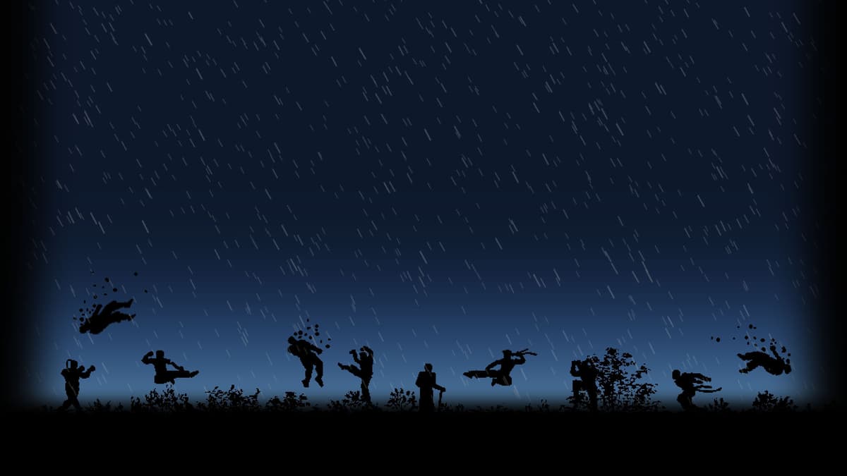 Forest at night bg