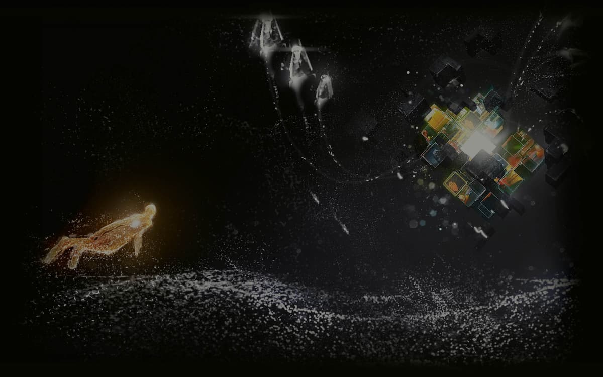 Rez Infinite Area X Cube Background