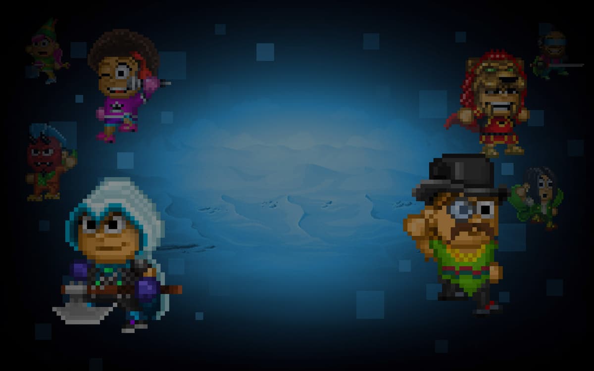 Pixel Worlds - Desert Blue