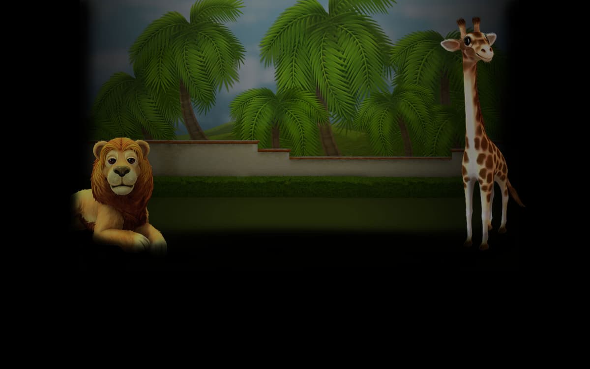 Giraffe & Lion