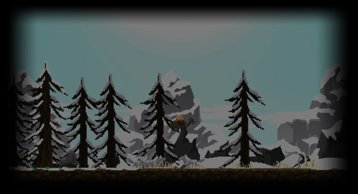 snowy pines