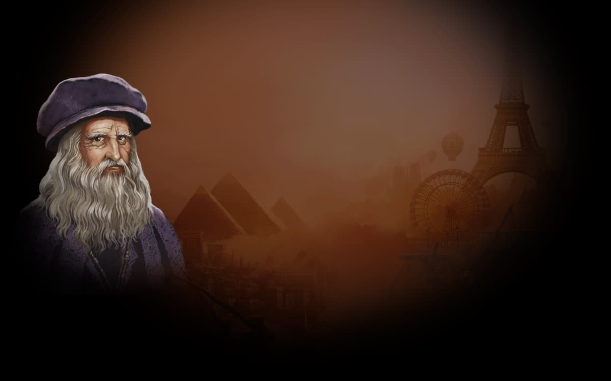 Leonardo da Vinci (Profile Background)