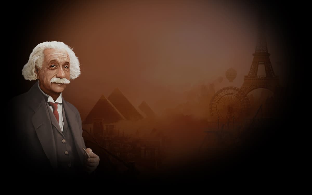 Albert Einstein (Profile Background)