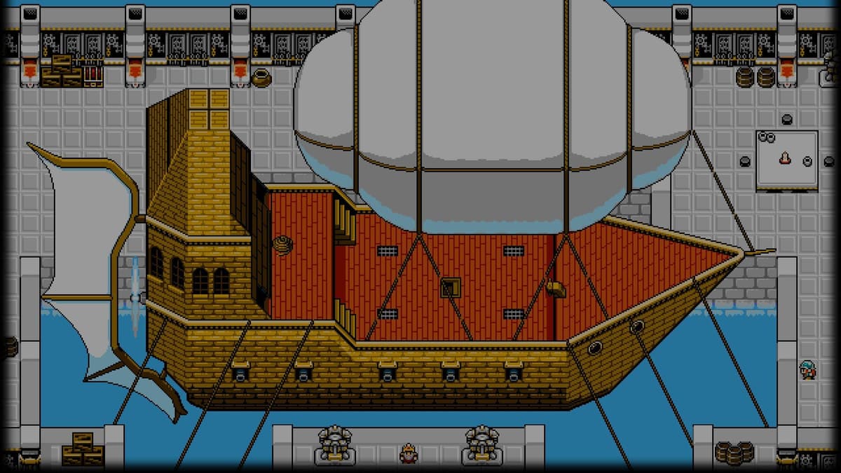 8-Bit Adventures 2 Airship Hangar Background