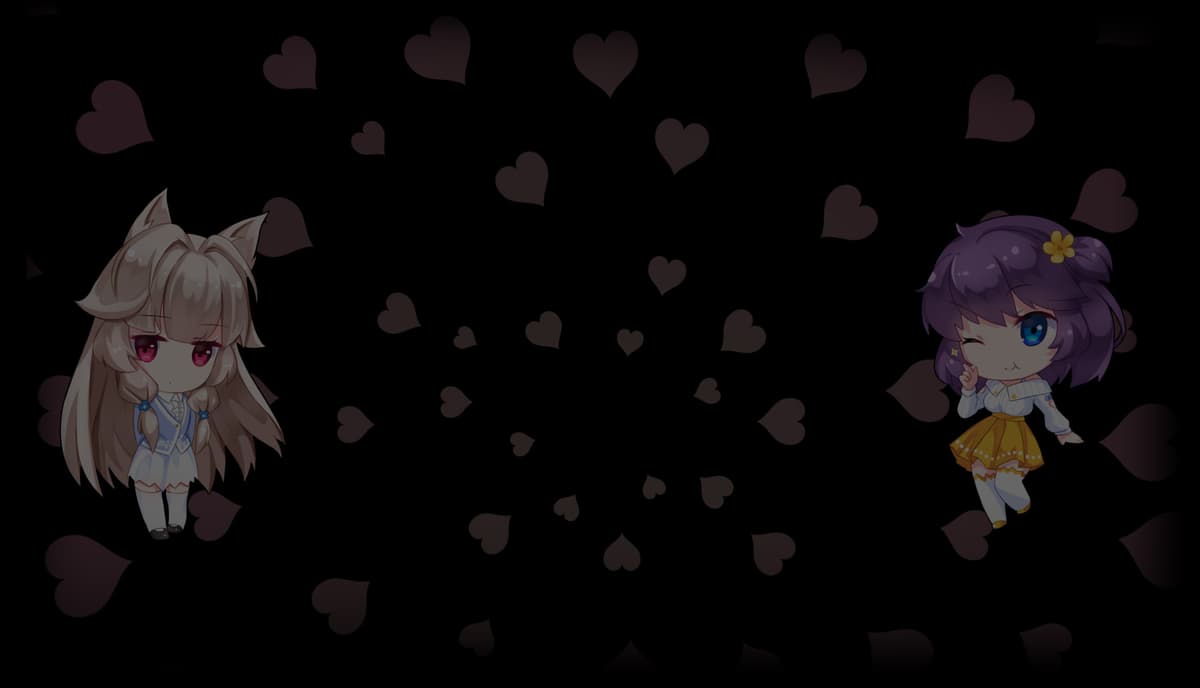 Mori and Liya in chibi