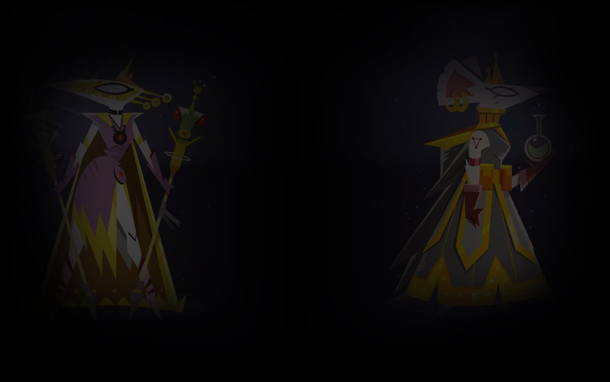 High Priestess Klaxi and Doctor Mia