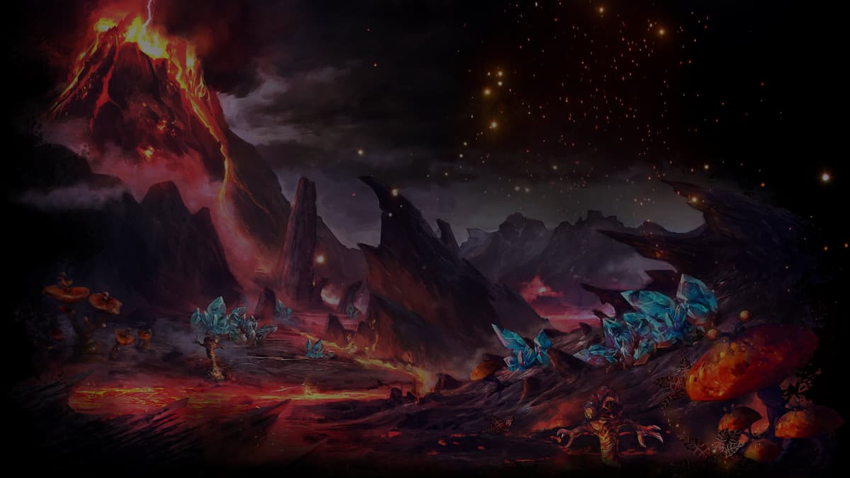 Volcanic Area landscape (Profile Background)