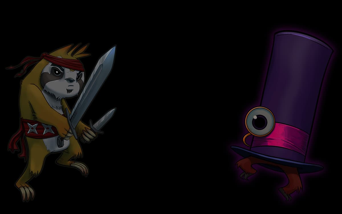 Sword Sloth vs Hat Demon