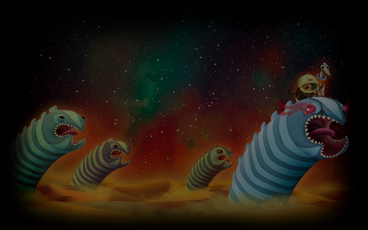 Riding the worms