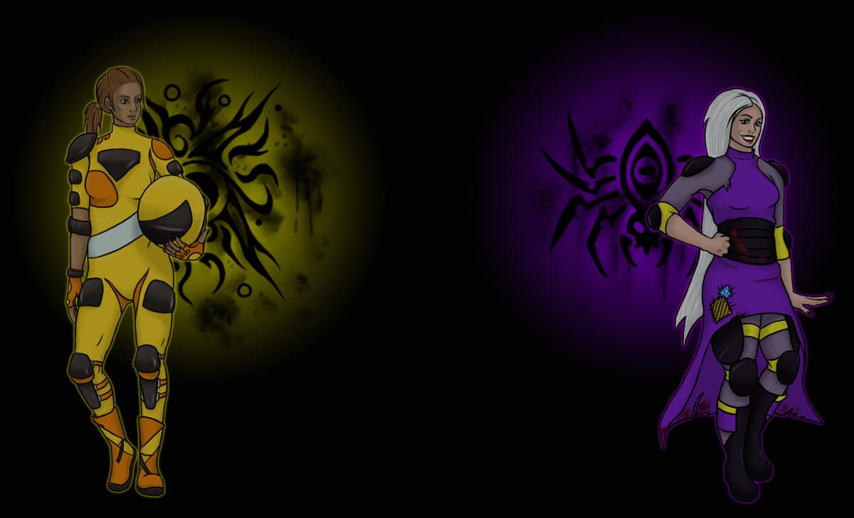 Yellow & Purple