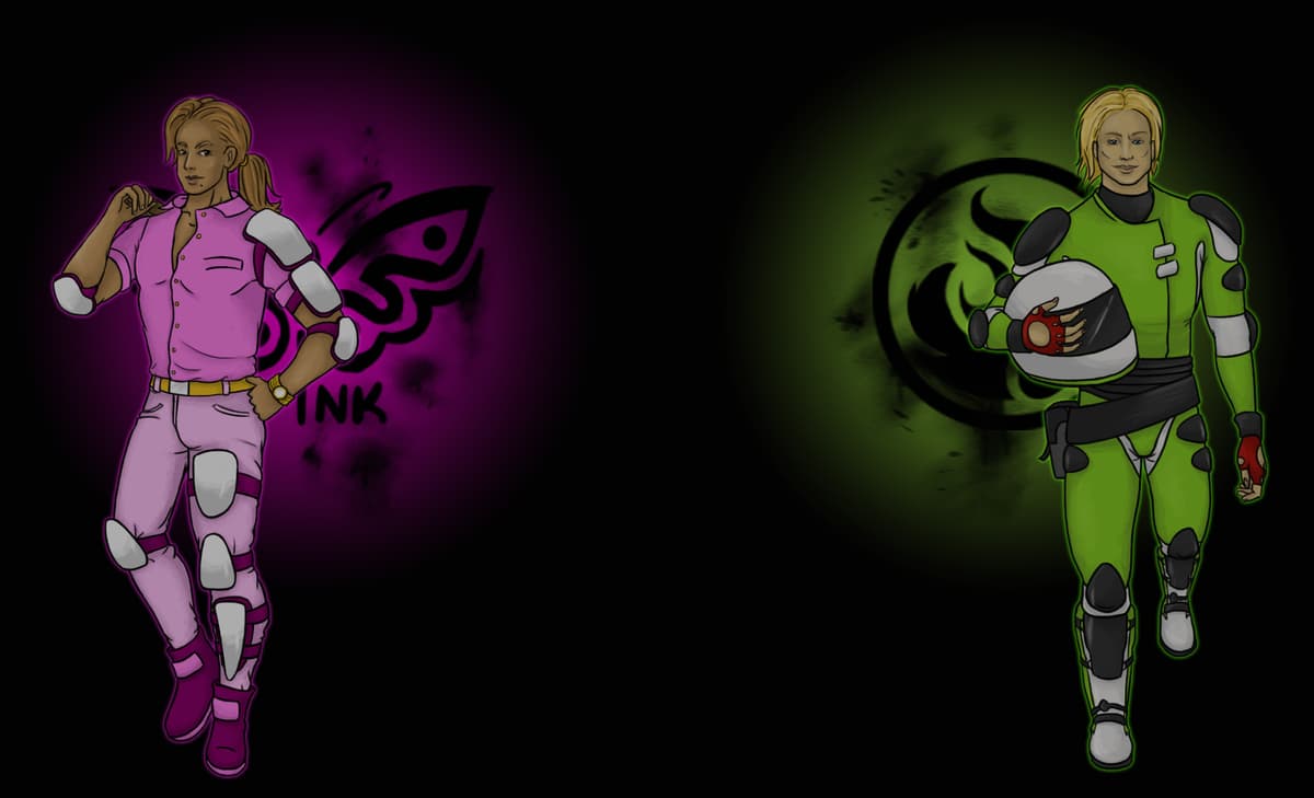 Pink & Green