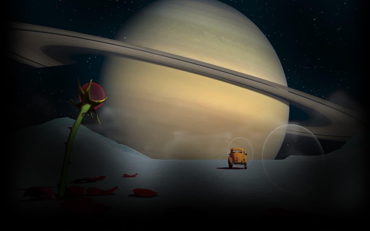 Saturn from Titan