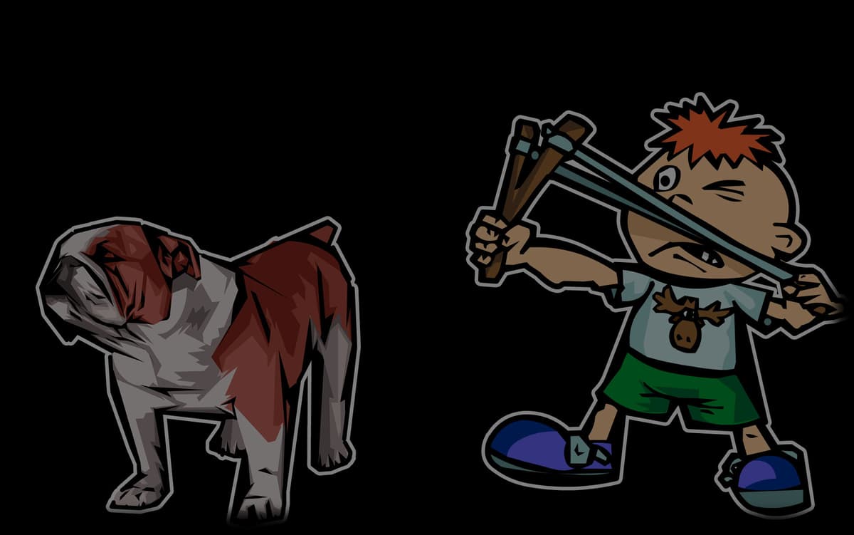 Buster the Bully and his Dog