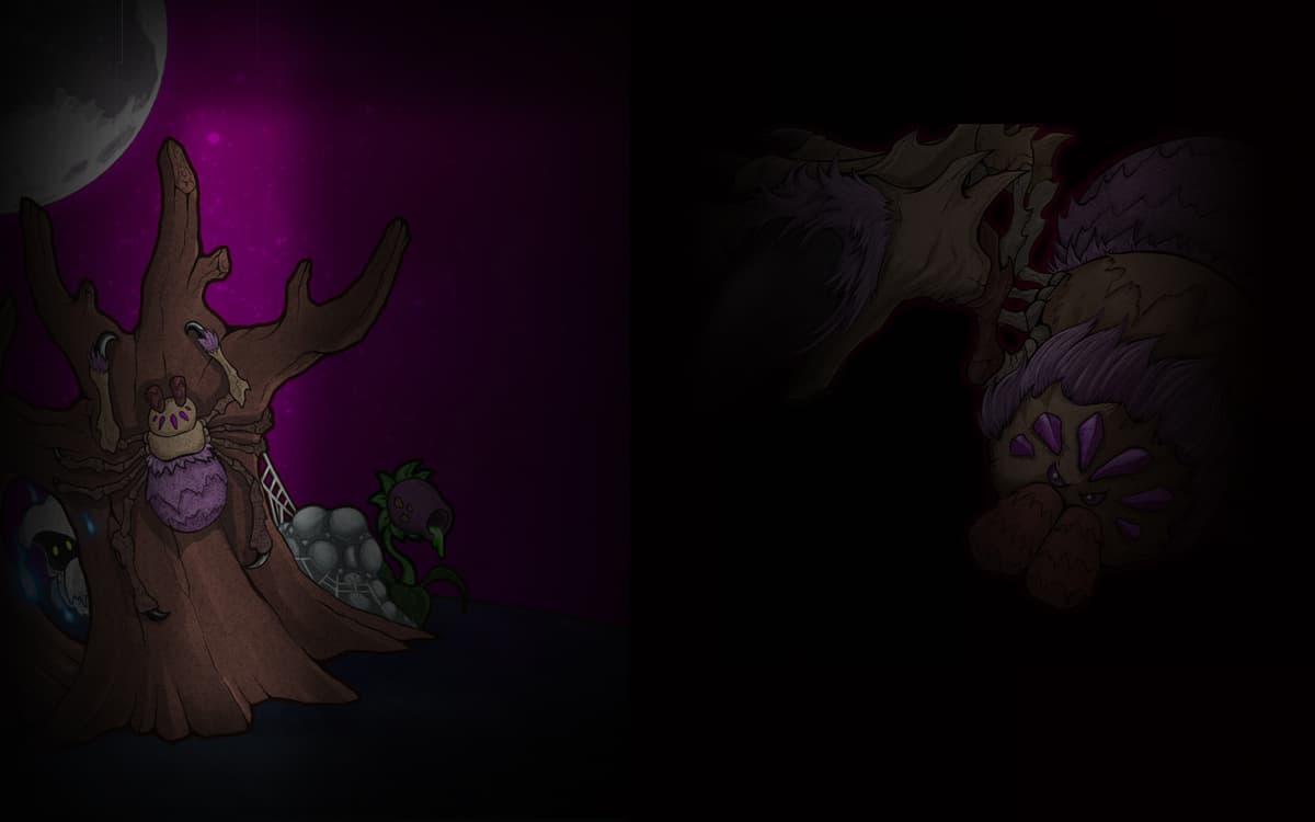 Lost Castle Background - Demon Spider