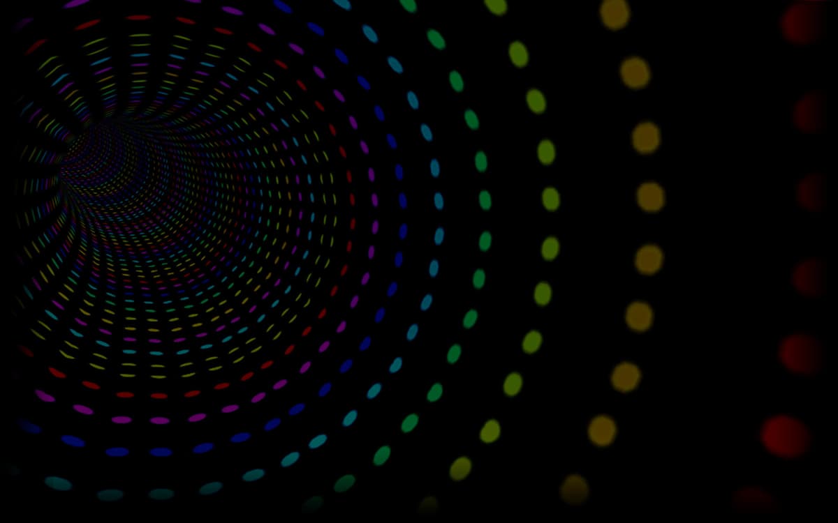 Colored points tunnel
