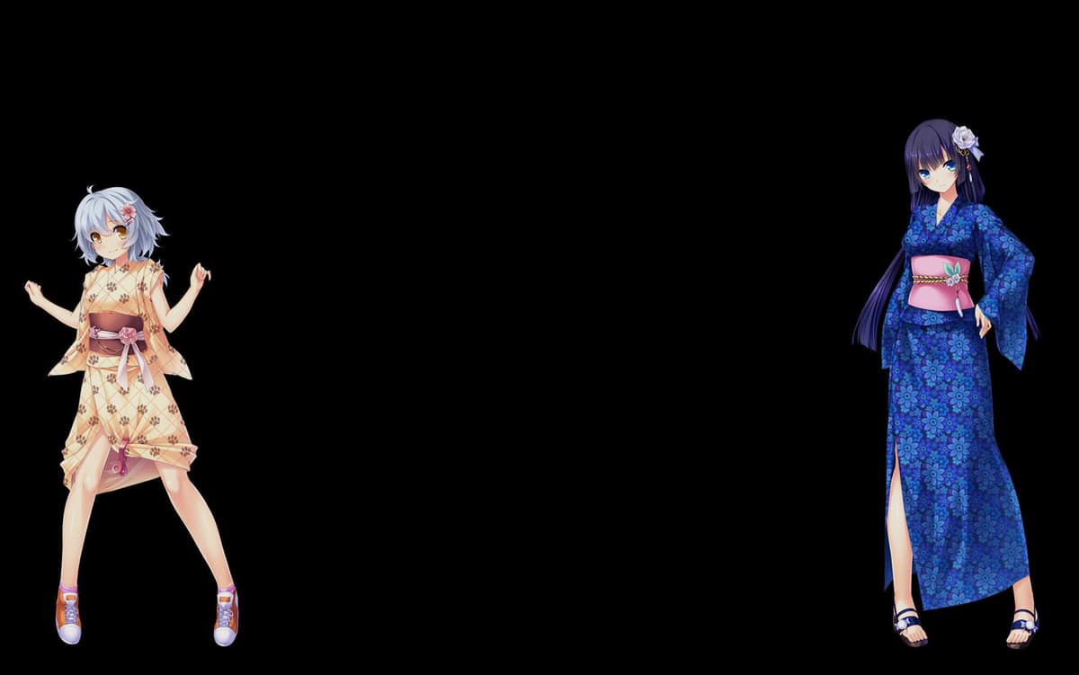 Aoi and Tsubaki in Yukata