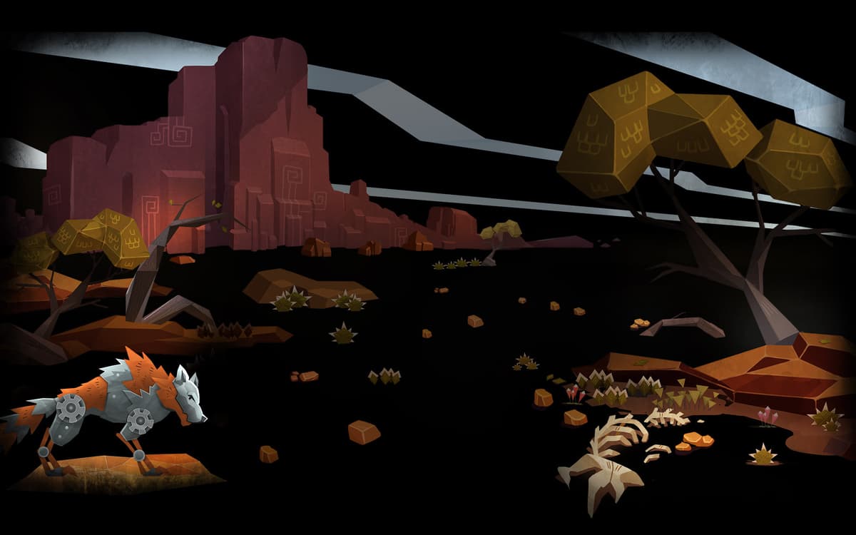 A Wolf in the Desert