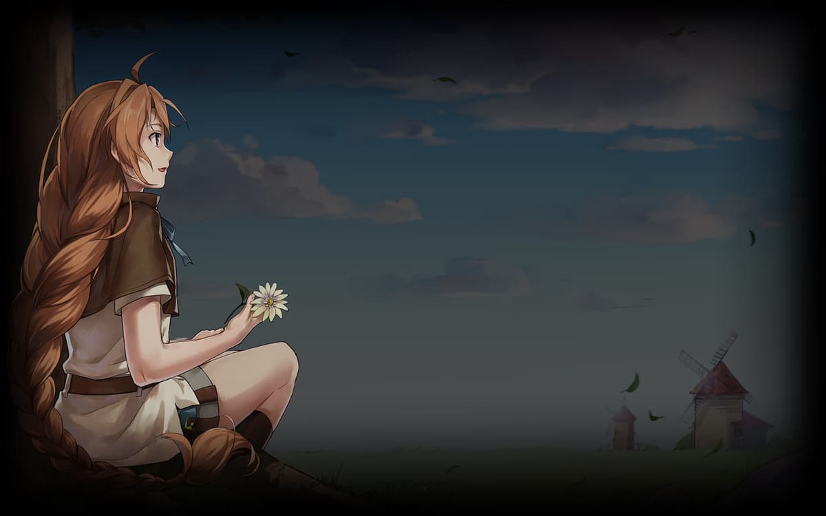 Heroine in field
