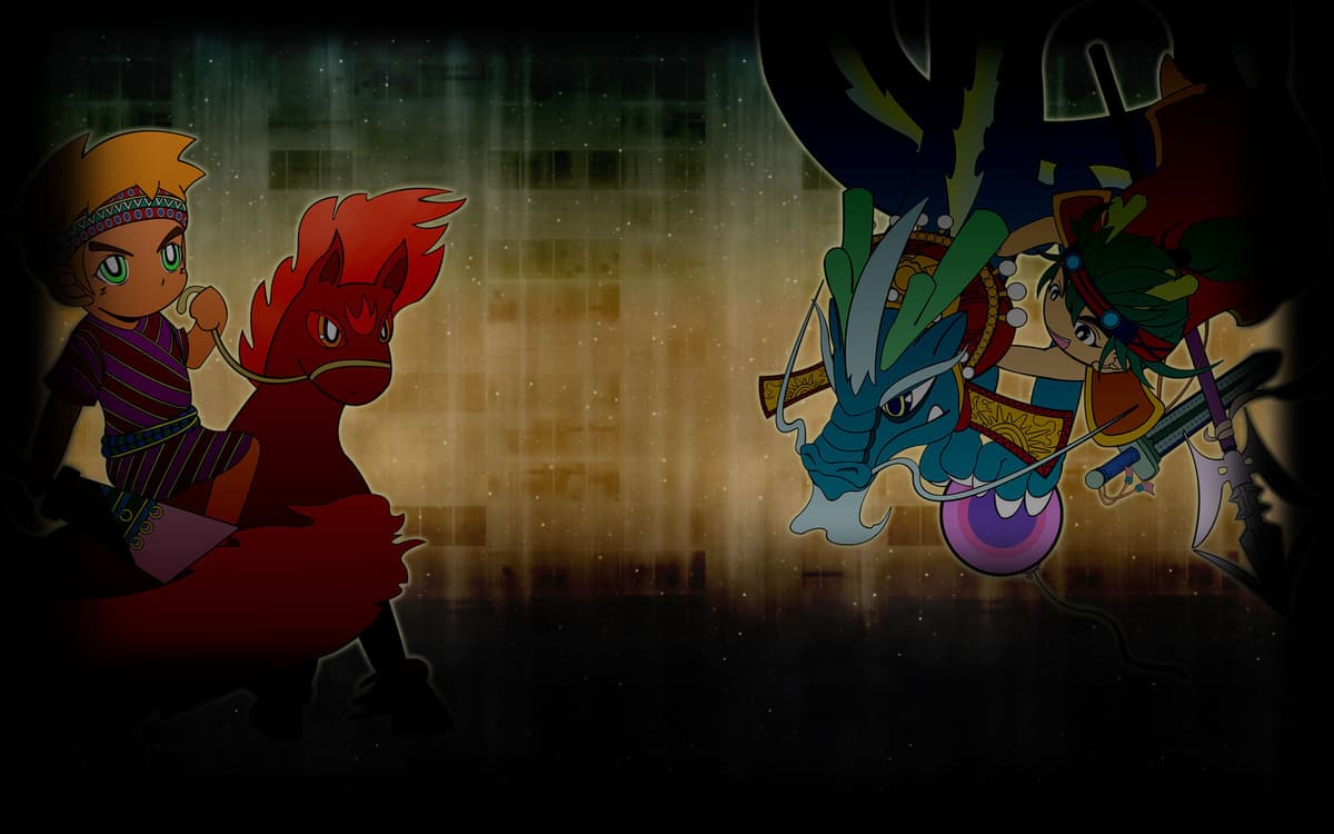 Dragon and horse