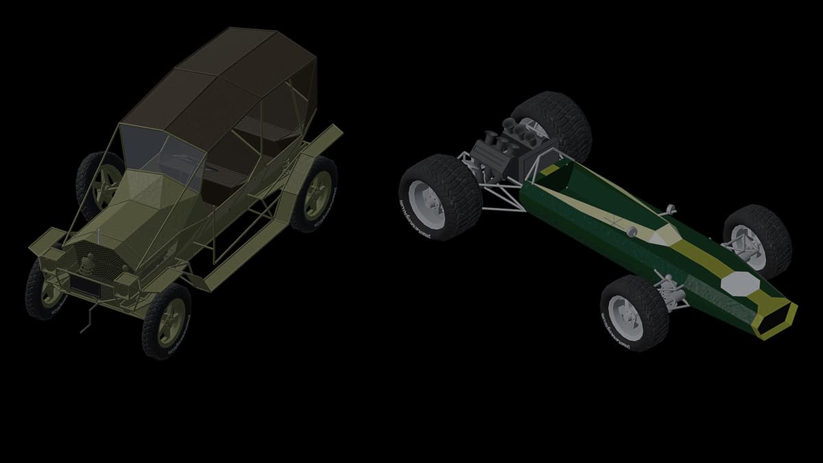 Torpedo and Lotus 49