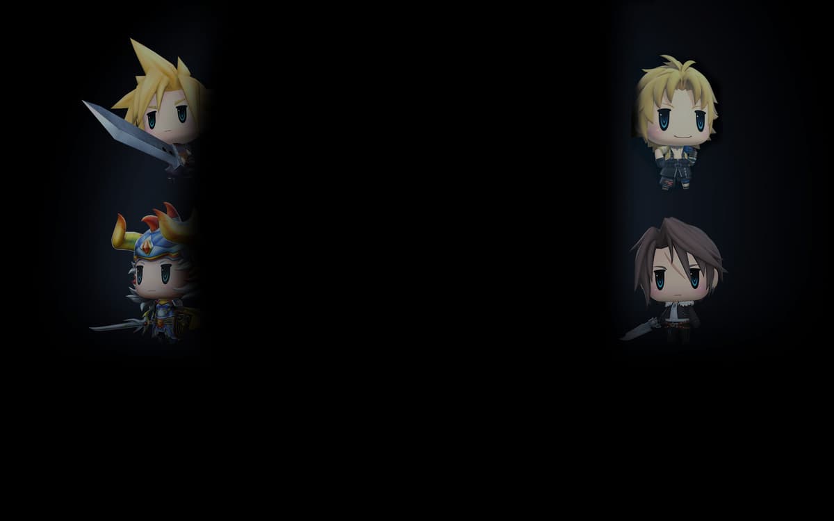 Squall, Cloud, Tidus & Warrior of Light