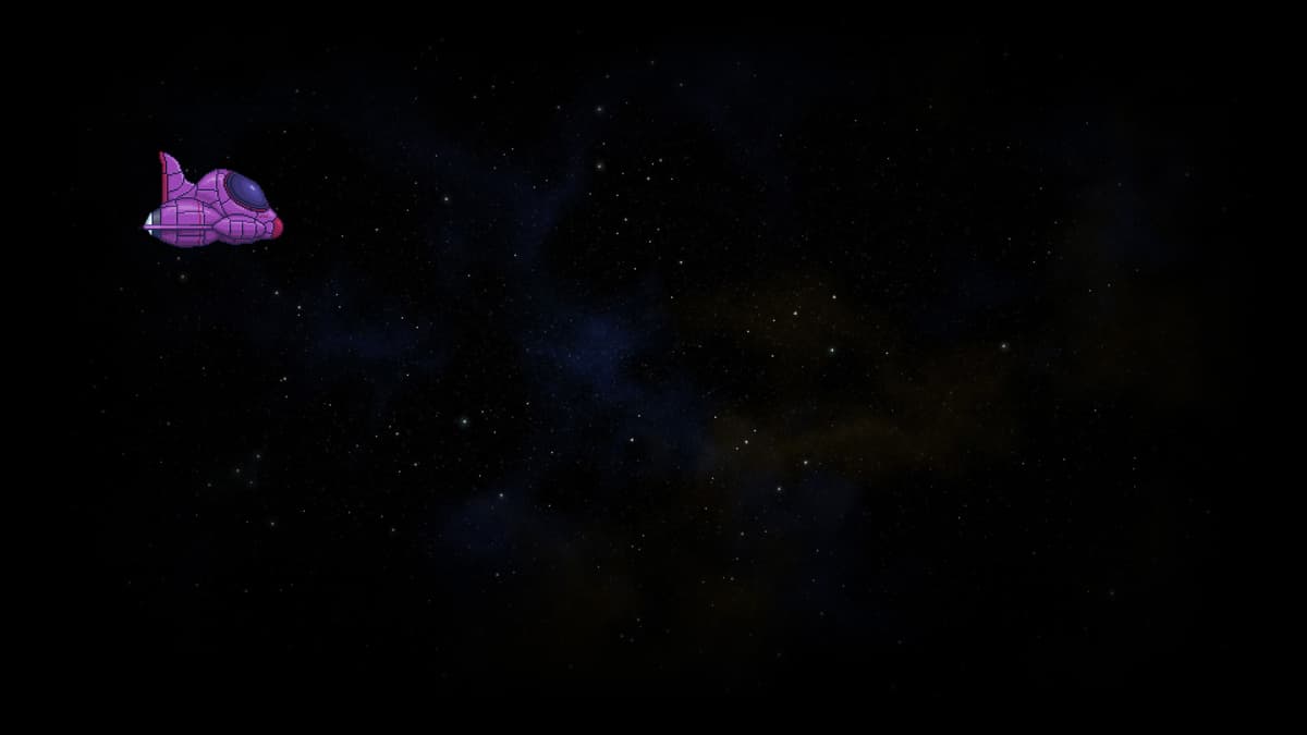 Starfield with Glorch Ship