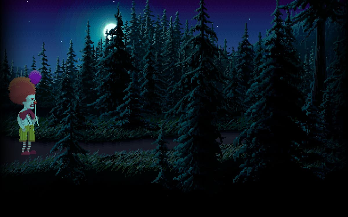 Ransome going into the forest