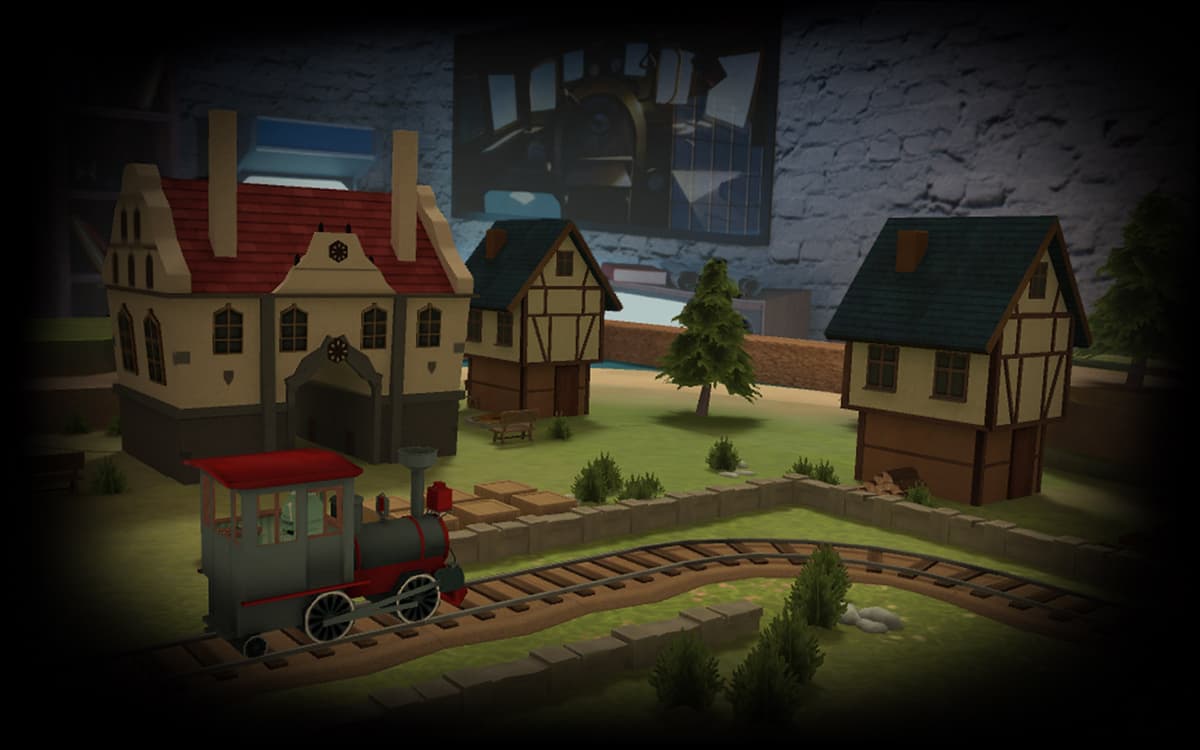 Train on tracks