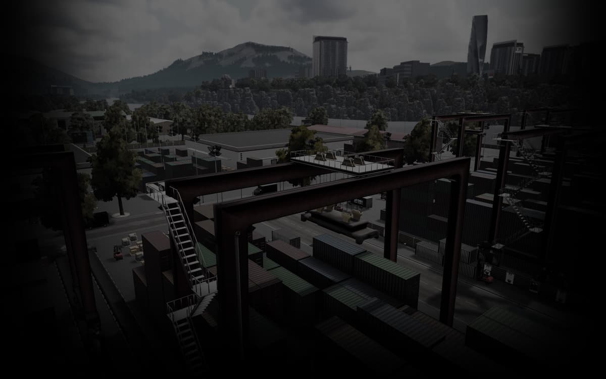 Seaside Valleys industry zone and its linked port