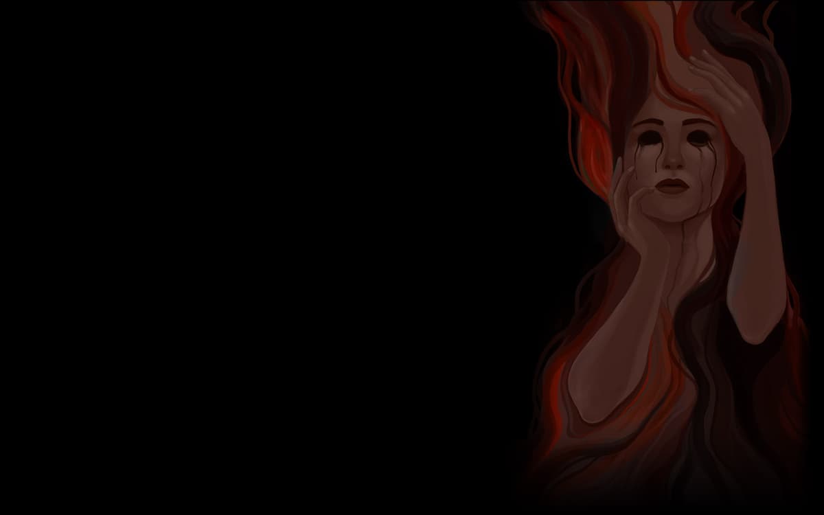 Depressive Painting (Profile Background)