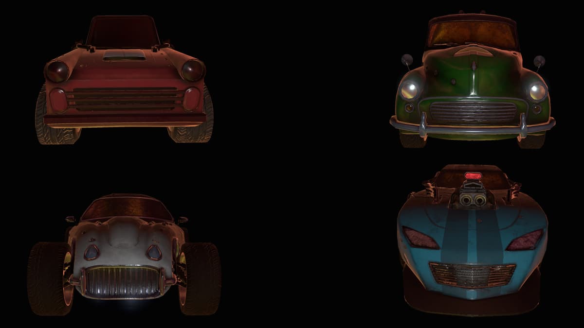 Wheeled cars