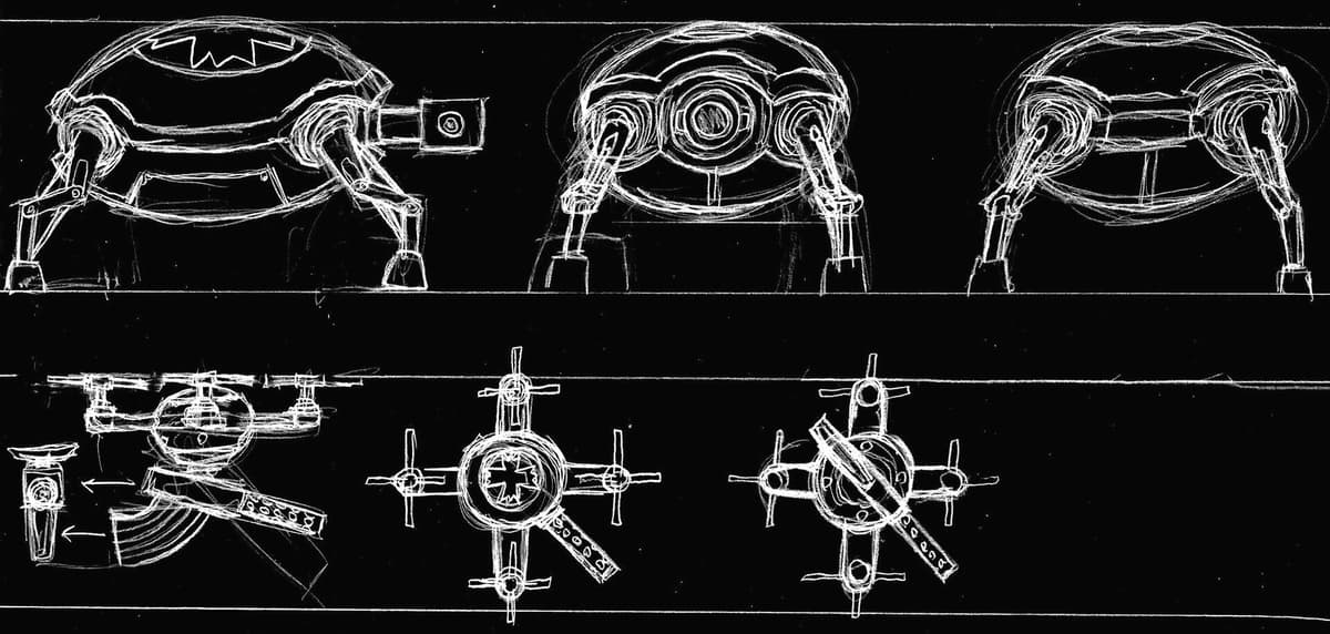 Drones and Gun Turtles Blueprints