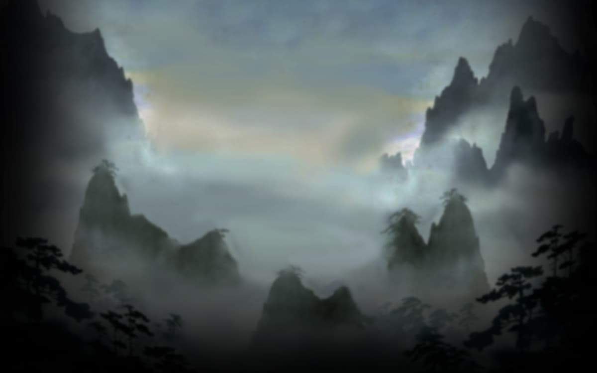 Misty mountains
