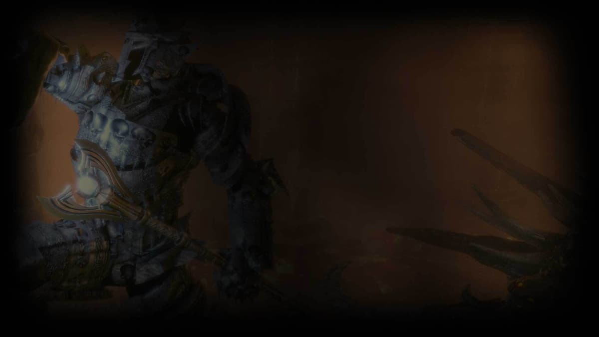 Statue of warrior (Profile Background)