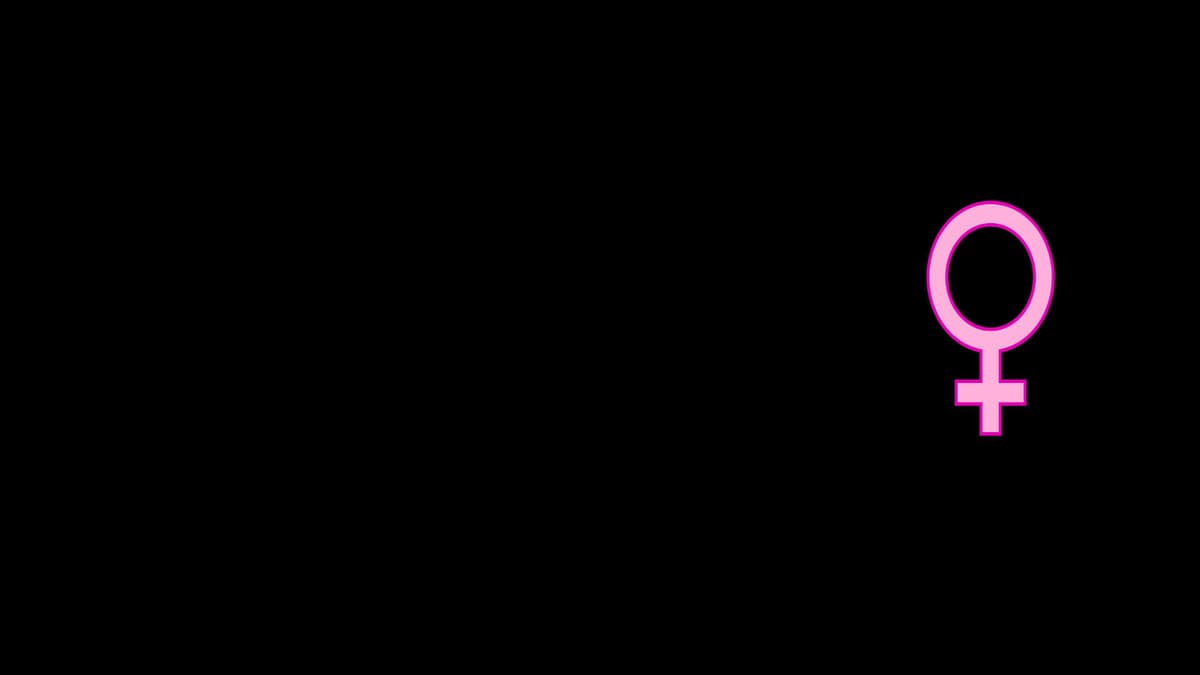 Woman symbol background