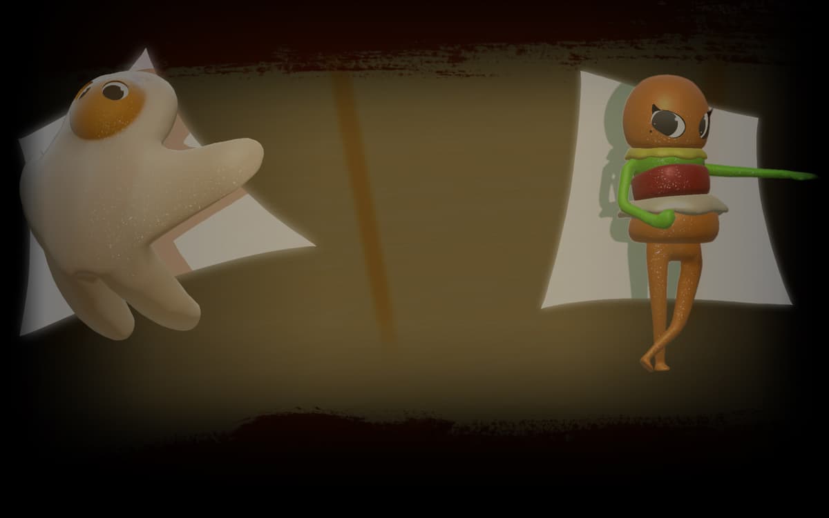 Egg & Burger Background