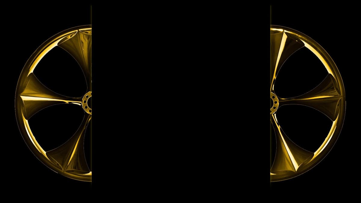 Wheels with gold