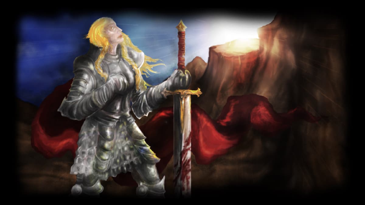 High Sun Paladin Aeryn (Profile Background)