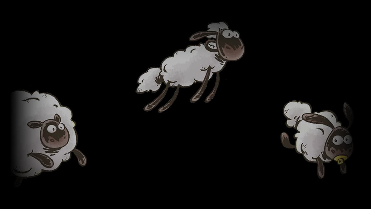 Jumping Sheep Background