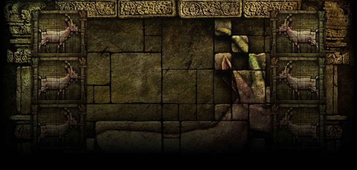 Stone Goat Relief