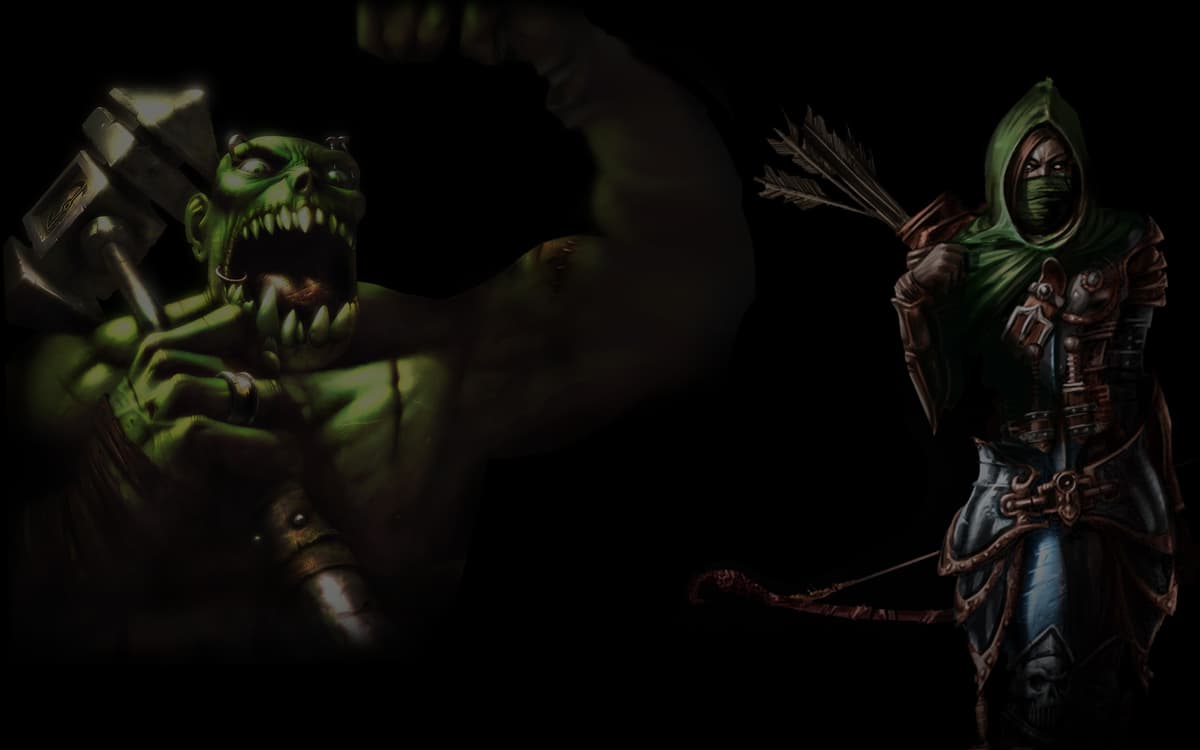 Orc and Huntress