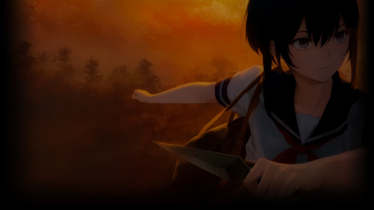 Kakitsubata Holding a Kunai