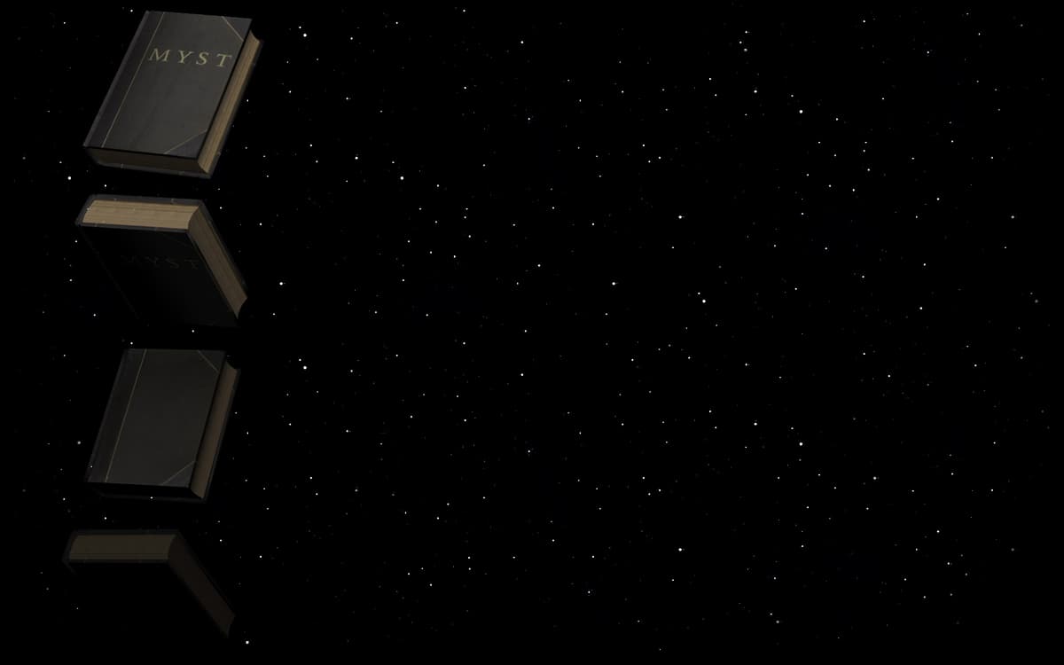Myst Book Falling Through Starry Expanse