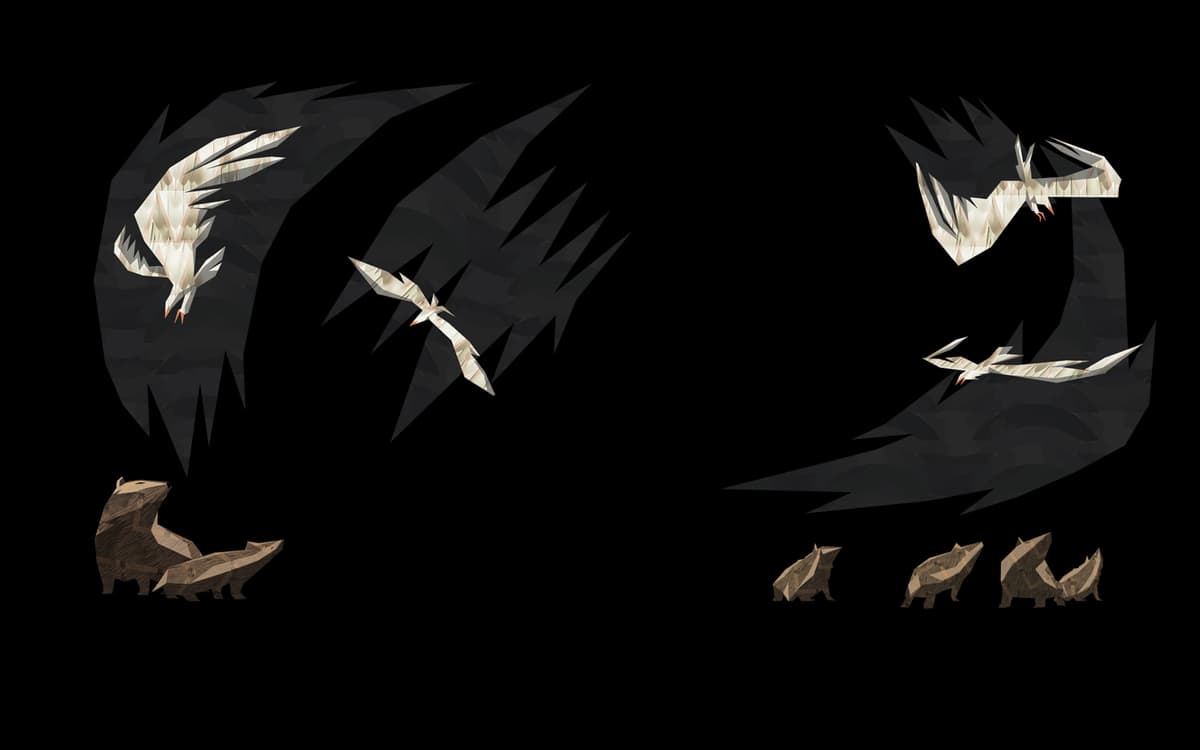 Badgers and birds