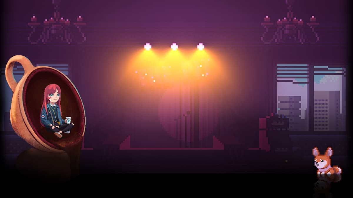 Pixel Cafe Background