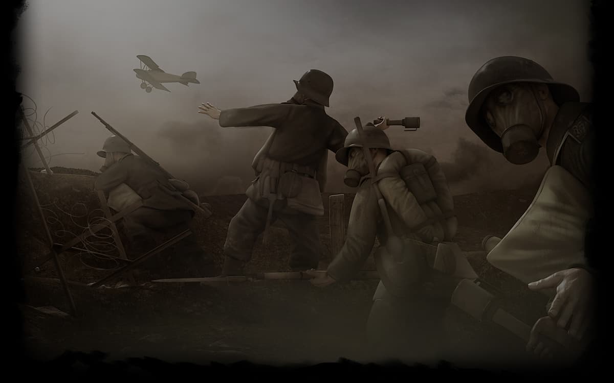 German Army Attacking